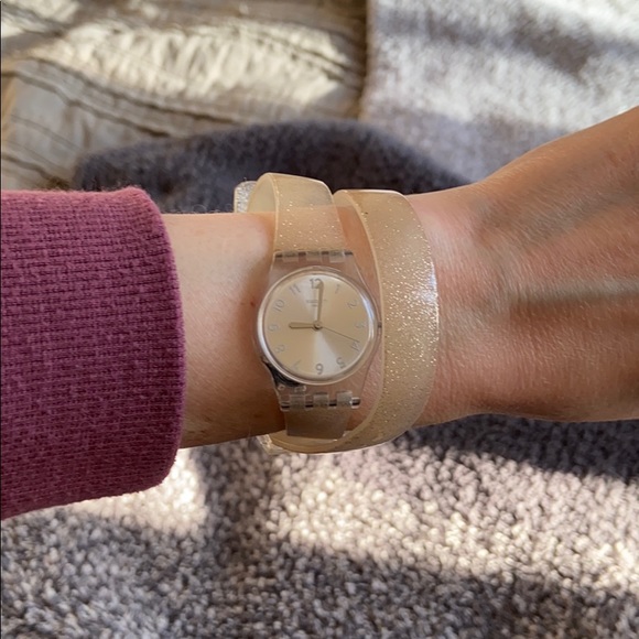 Swatch Accessories - Swatch - glitter wrap around watch! So fun!